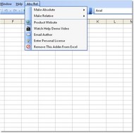 Excel Absolute Relative Reference Change Software screenshot